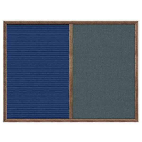Enclosed Corkboard, 1 Door, 72"x36", 4" Fra, UV3425-SATIN-BUFF